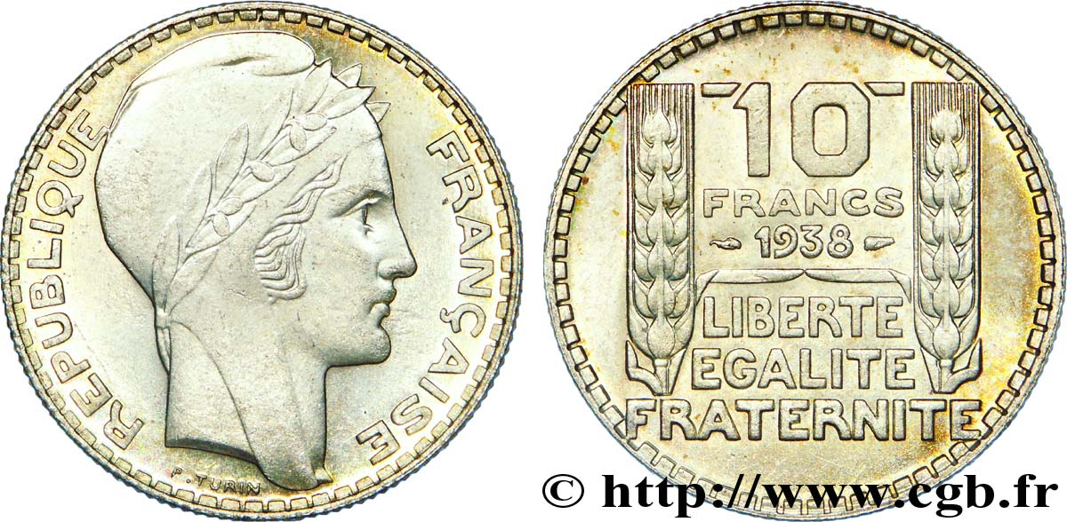 10 francs Turin 1938  F.360/9 SUP 