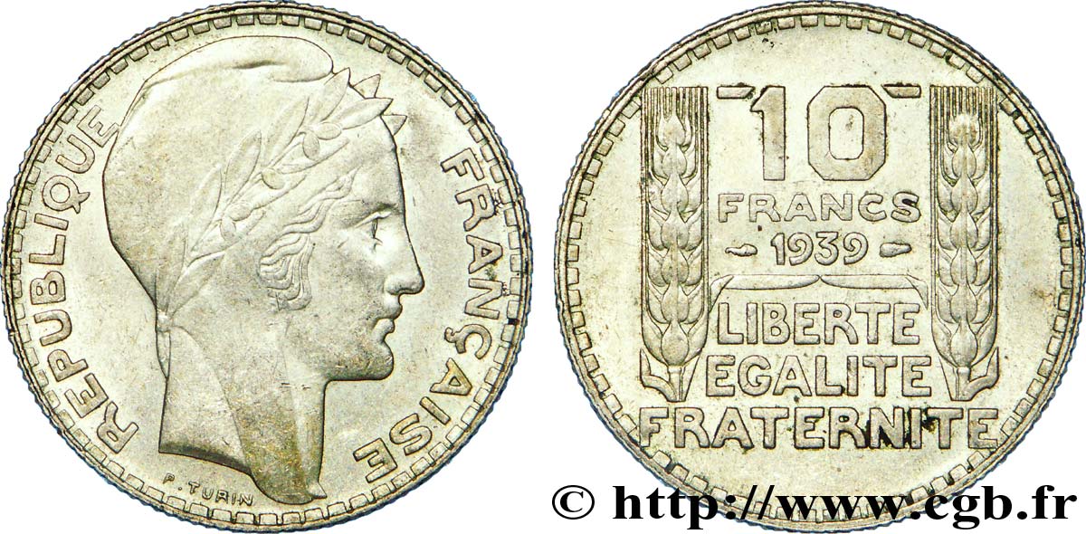 10 francs Turin 1939  F.360/10 AU 