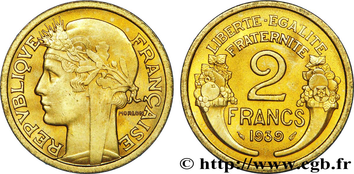 2 francs Morlon 1939  F.268/12 VZ 
