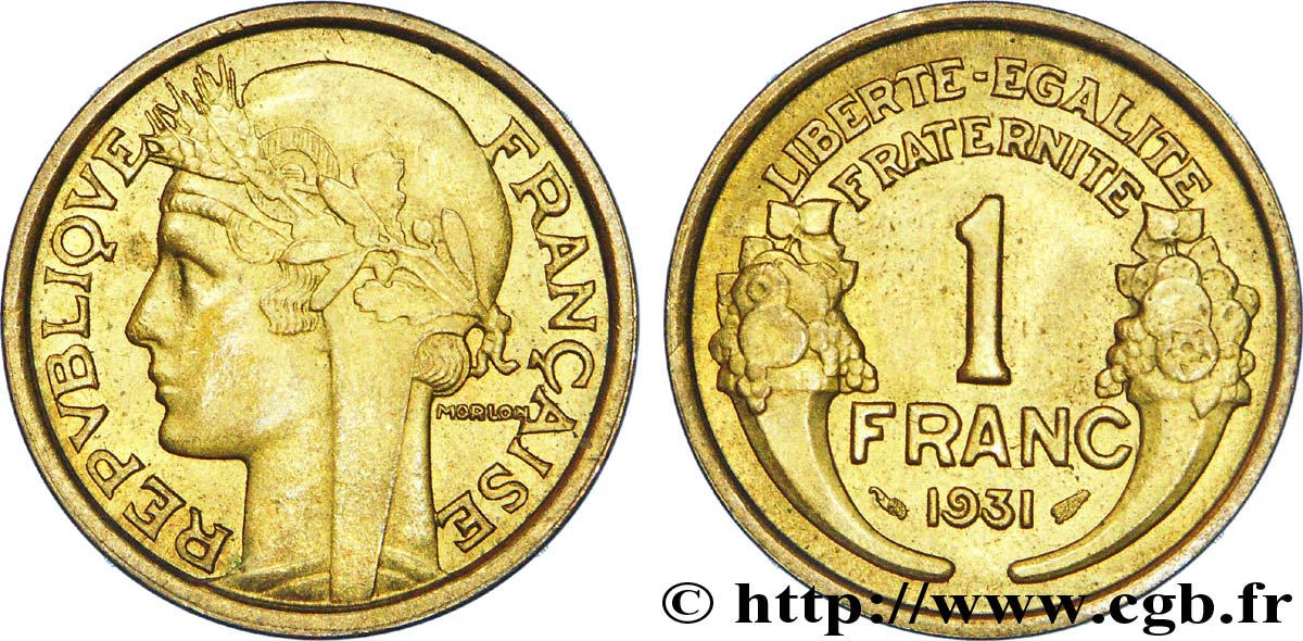 1 franc Morlon 1931  F.219/2 AU 