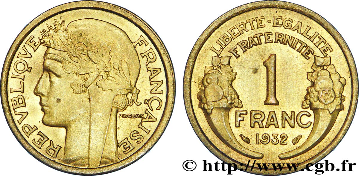 1 franc Morlon 1932  F.219/3 EBC 