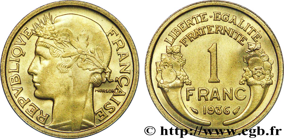 1 franc Morlon 1936  F.219/7 MS 