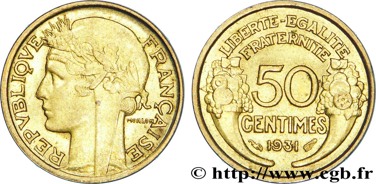 50 centimes Morlon 1931  F.192/5 SPL 