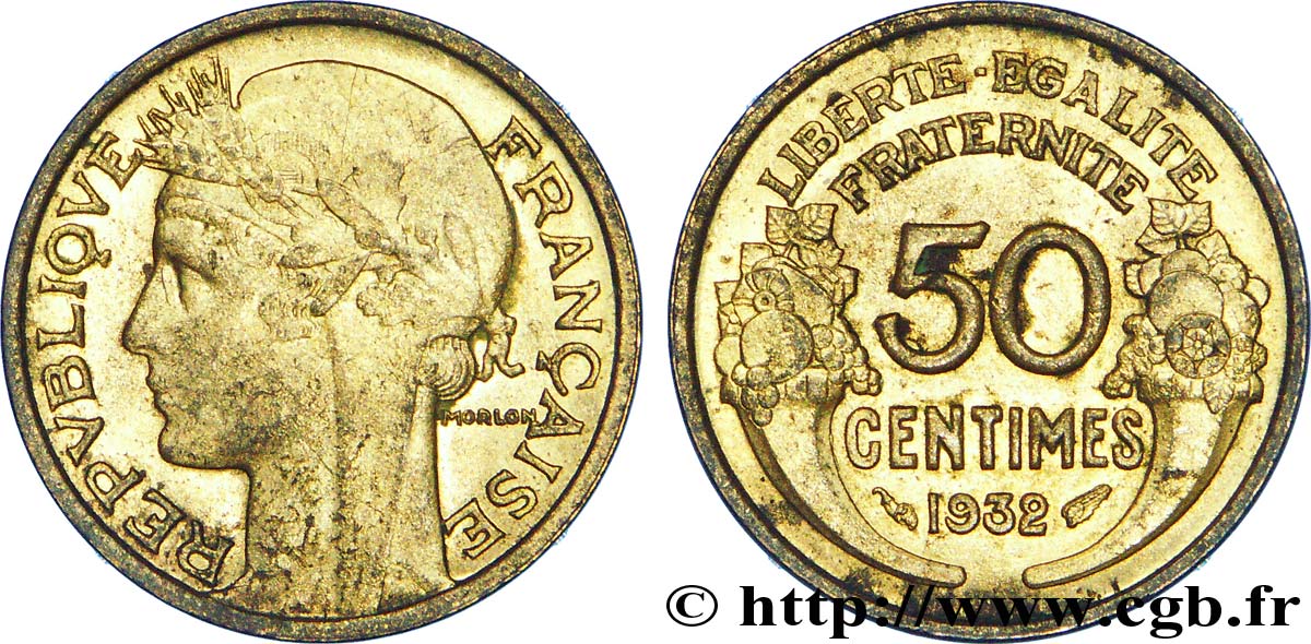 50 centimes Morlon 1932  F.192/9 AU 