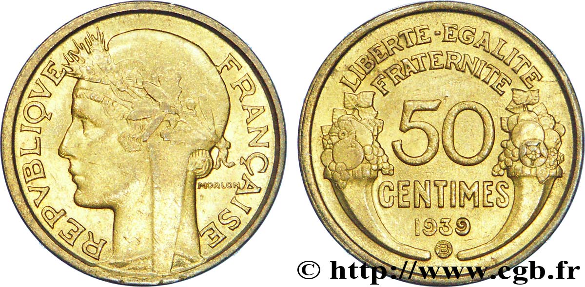50 centimes Morlon 1939 Bruxelles F.192/16 VZ 