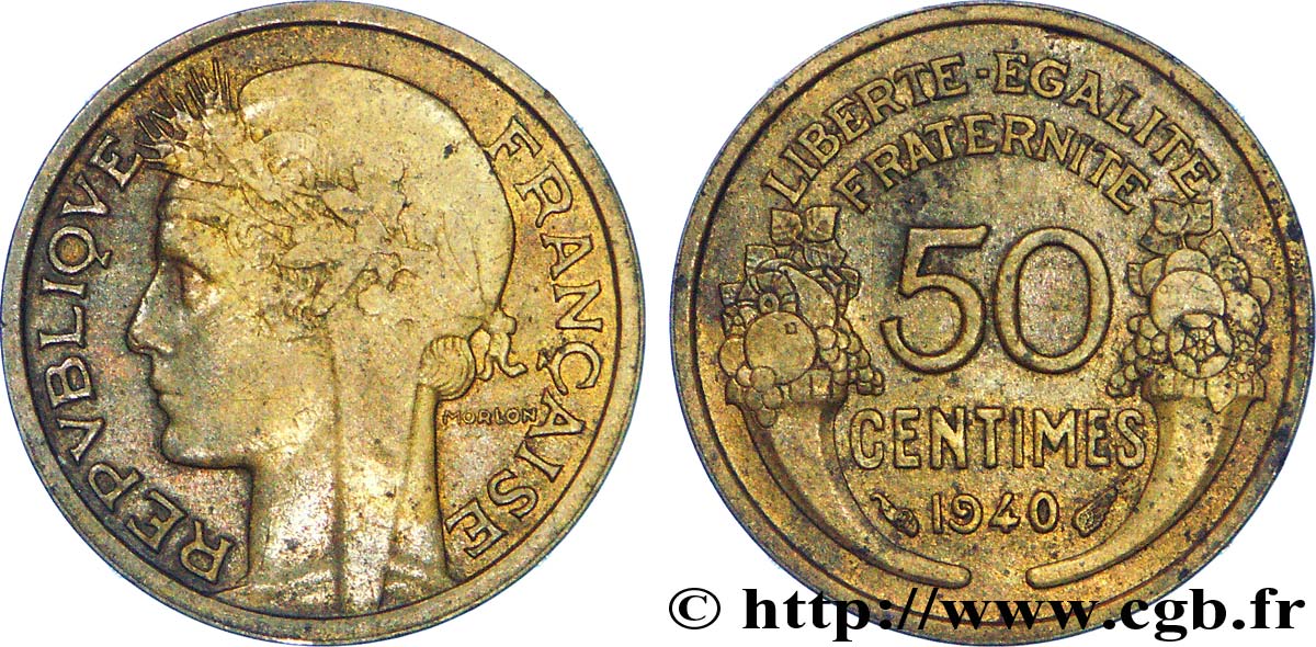 50 centimes Morlon 1940  F.192/17 SS 