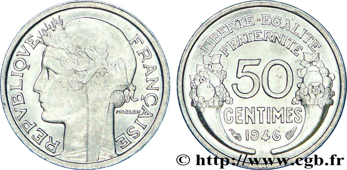 50 centimes Morlon, légère 1946  F.194/8 SPL 
