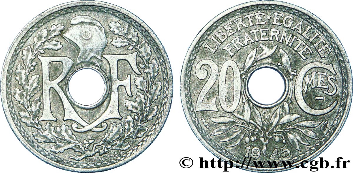 20 centimes Lindauer 1945 Castelsarrasin F.155/4 MBC 