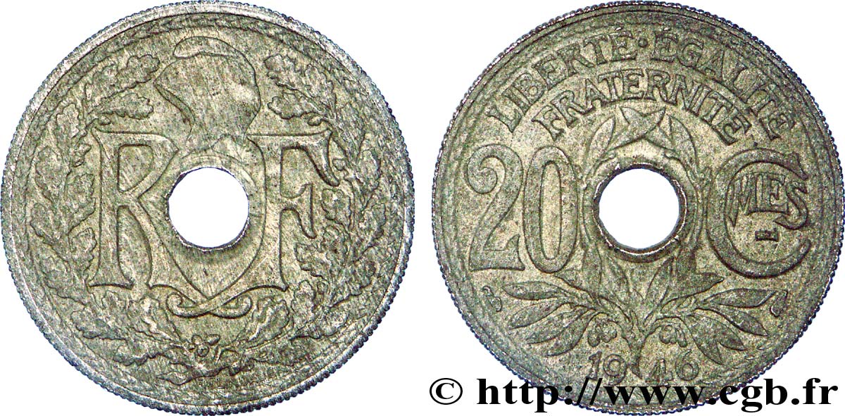 20 centimes Lindauer 1946  F.155/5 XF 