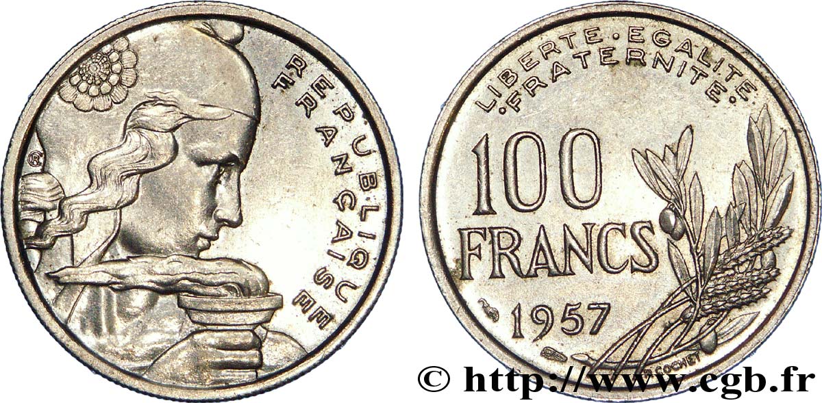 100 francs Cochet 1957  F.450/10 SPL 