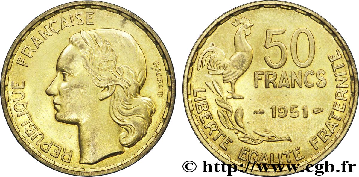50 francs Guiraud 1951  F.425/5 VZ 
