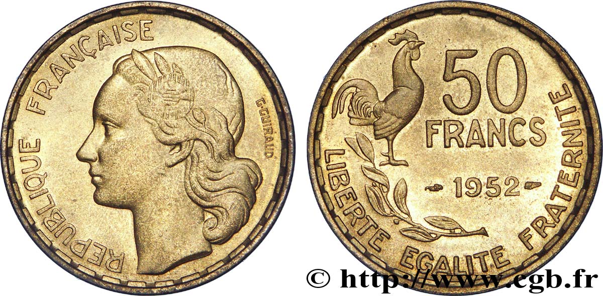 50 francs Guiraud 1952  F.425/8 EBC 