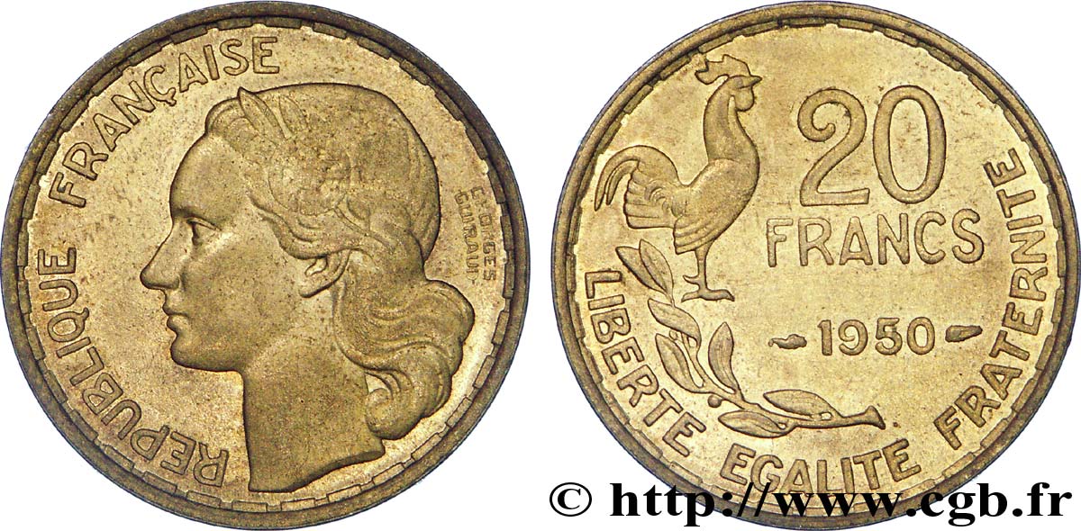 20 francs Georges Guiraud 1950  F.401/1 SS 