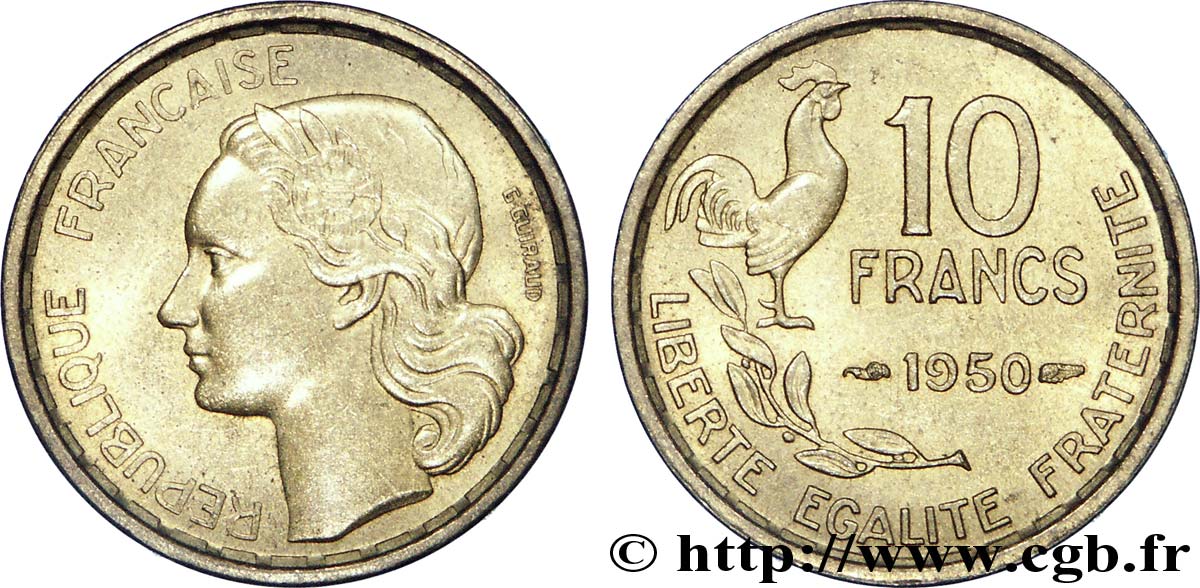 10 francs Guiraud 1950  F.363/2 SPL 