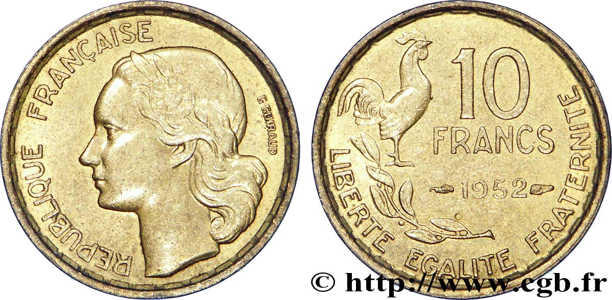 10 francs Guiraud 1952  F.363/6 EBC 