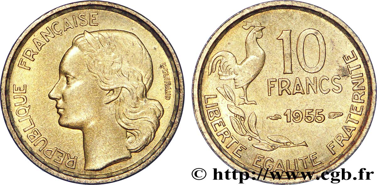 10 francs Guiraud 1955  F.363/12 AU 