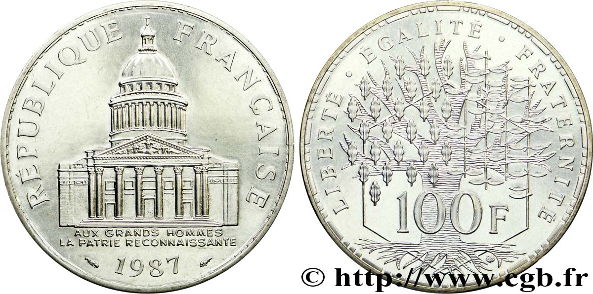 100 francs Panthéon 1987  F.451/7 MS 