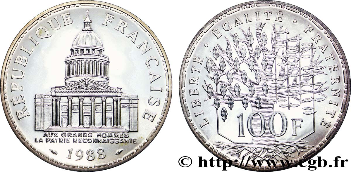 100 francs Panthéon 1988  F.451/8 FDC 