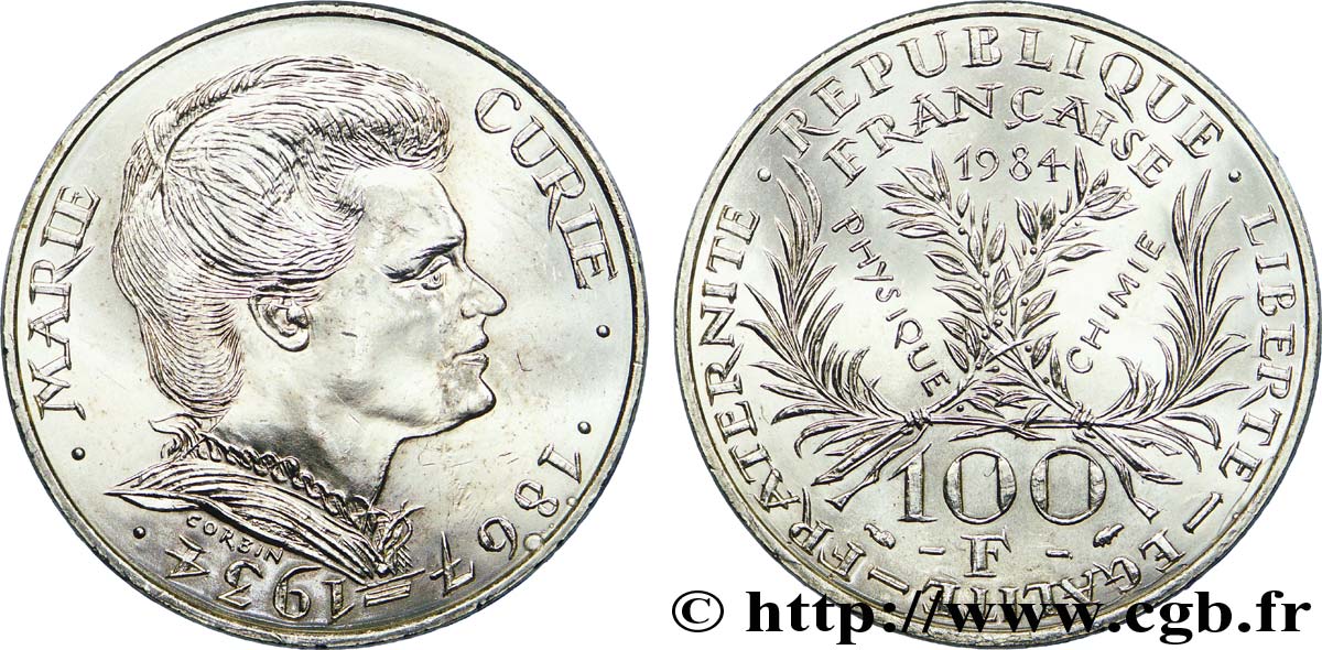 100 francs Marie Curie 1984  F.452/2 MS 