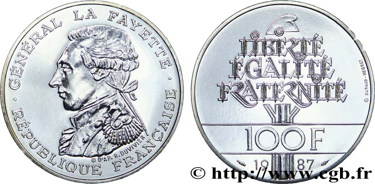 100 francs Égalité - La Fayette 1987  F.455/2 fST 