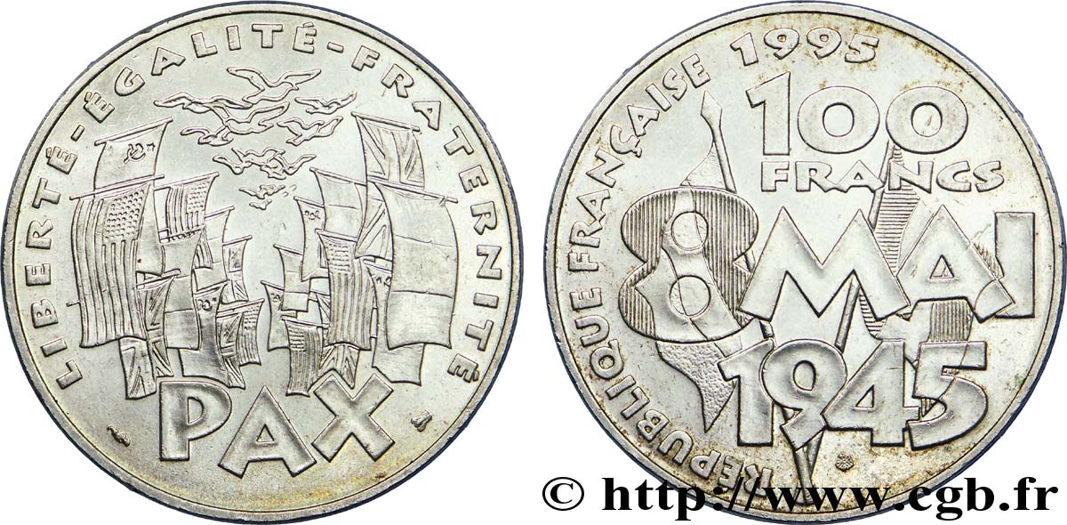 100 francs 8 Mai 1945 1995  F.463/2 VZ 