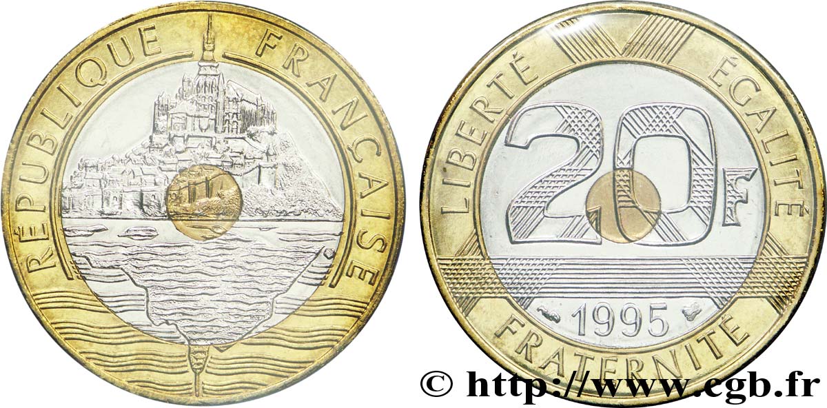 20 francs Mont Saint-Michel 1995 Pessac F.403/11 FDC 