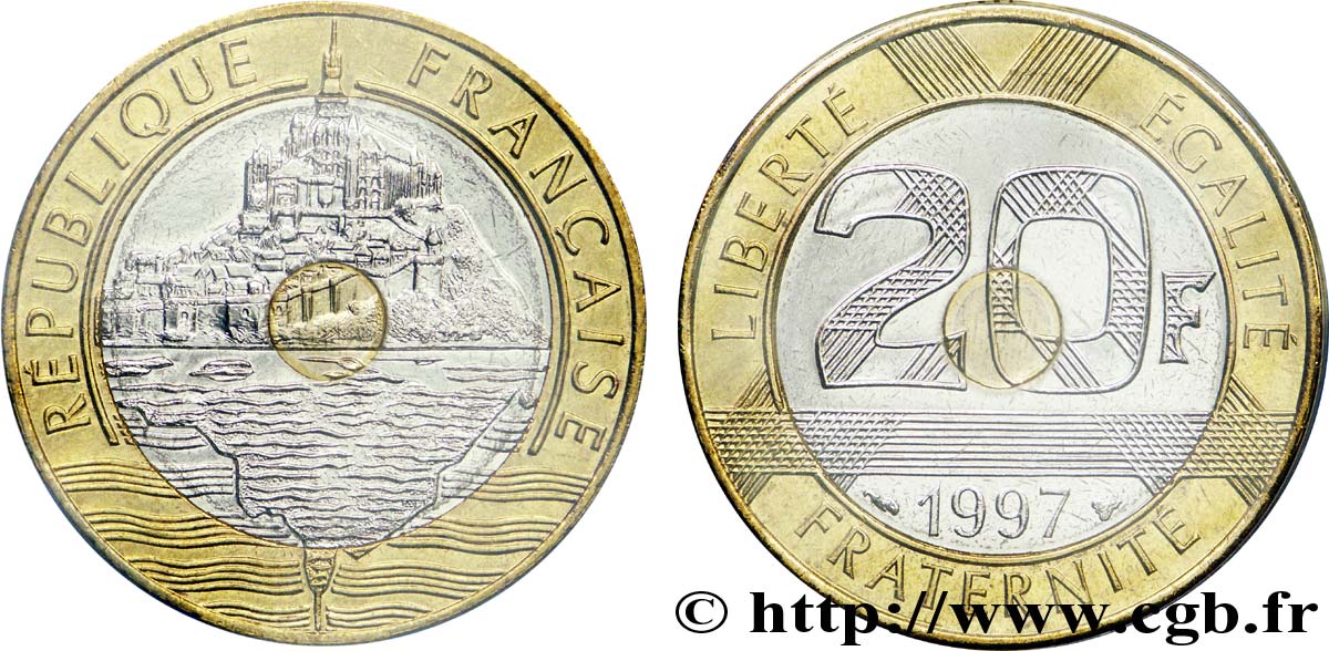 20 francs Mont Saint-Michel 1997 Pessac F.403/13 FDC 