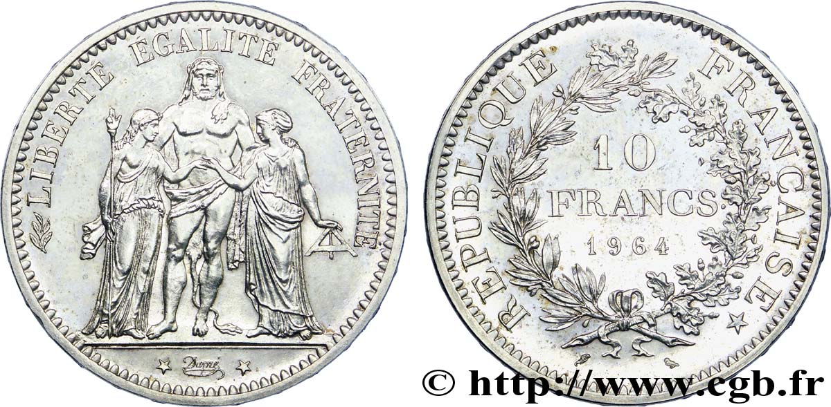 Pré-série de 10 francs Hercule 1964  F.364/1 MS 