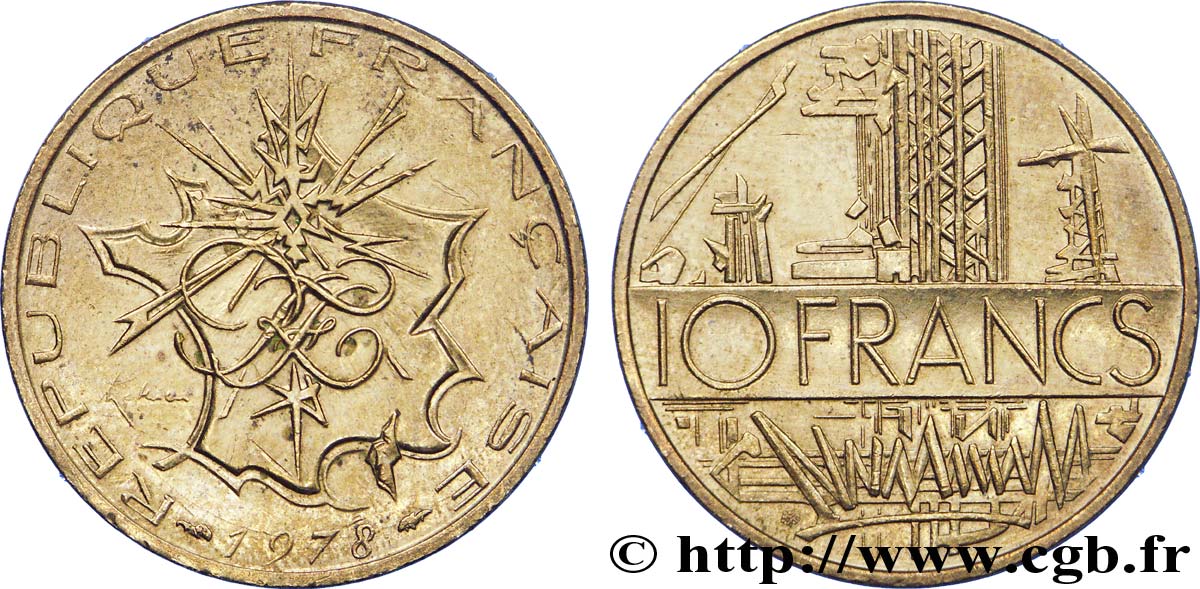 10 francs Mathieu, tranche A 1978 Pessac F.365/6 XF 