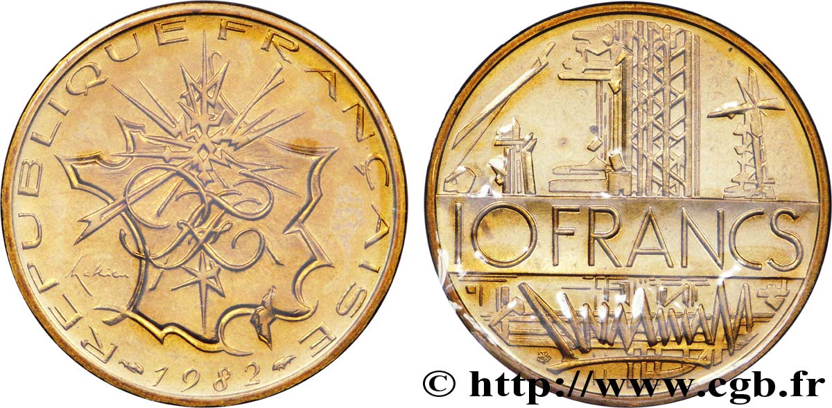 10 francs Mathieu, tranche A 1982 Pessac F.365/10 MS 