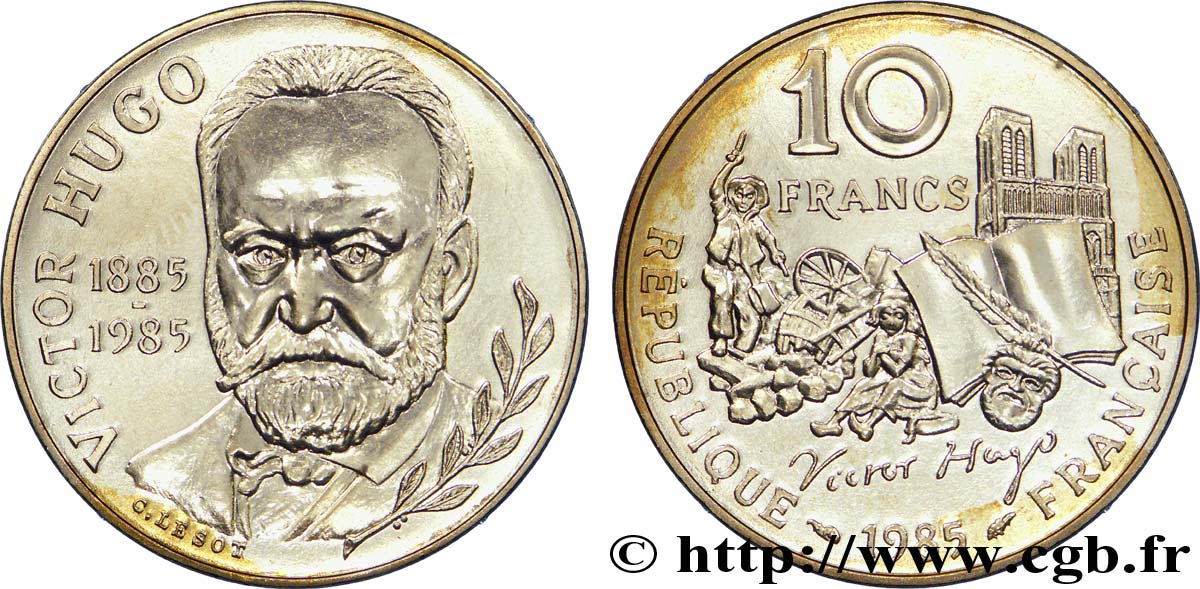 10 francs Victor Hugo, tranche A 1985  F.370/2 SPL 