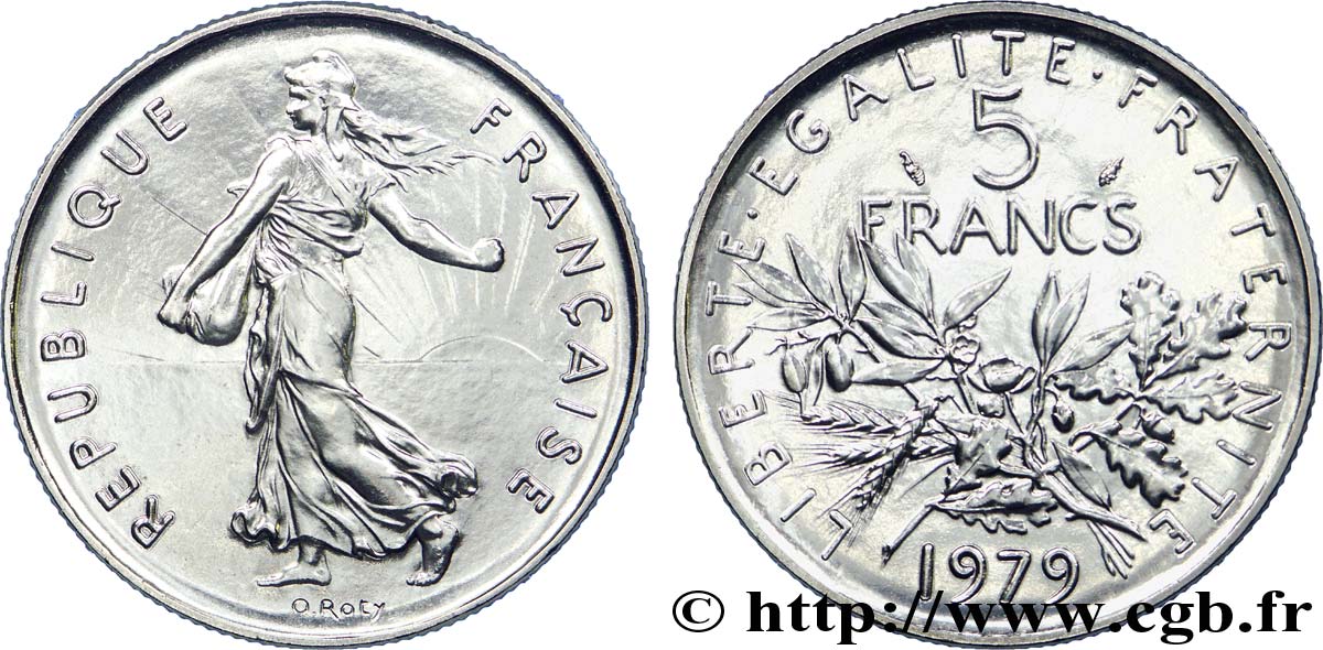 5 francs Semeuse nickel 1979 Pessac F.341/11 MS 