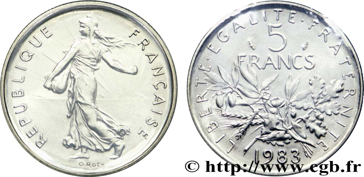 5 francs Semeuse, nickel 1983 Pessac F.341/15 MS 