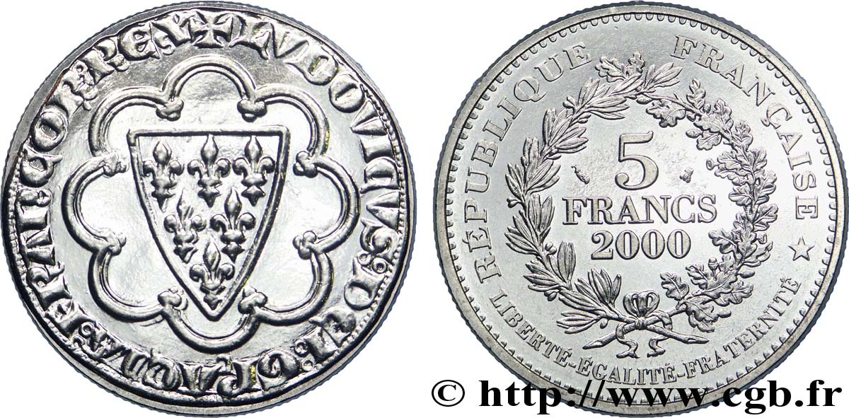 5 francs Écu d’or de Saint-Louis 2000  F.349/1 SPL 