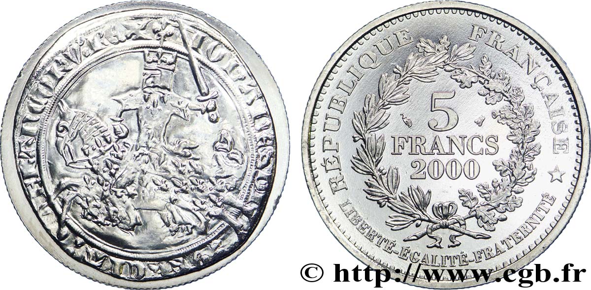 5 francs Franc à cheval de Jean le Bon 2000  F.350/1 MS 