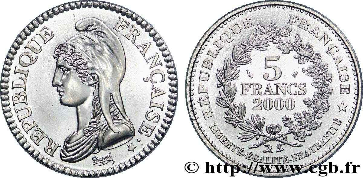 5 francs La Liberté de Dupré 2000  F.353/1 fST 