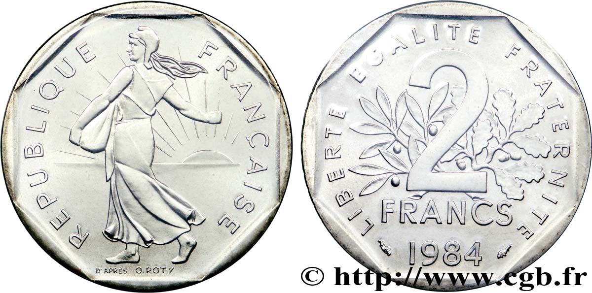 2 francs Semeuse nickel 1984 Pessac F.272/8 MS 