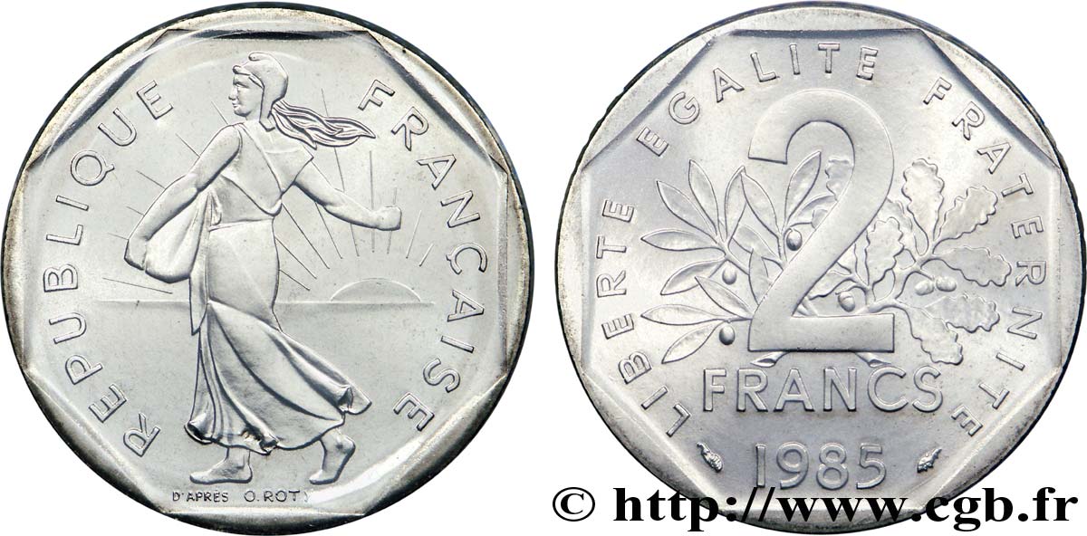 2 francs Semeuse nickel 1985 Pessac F.272/9 ST 