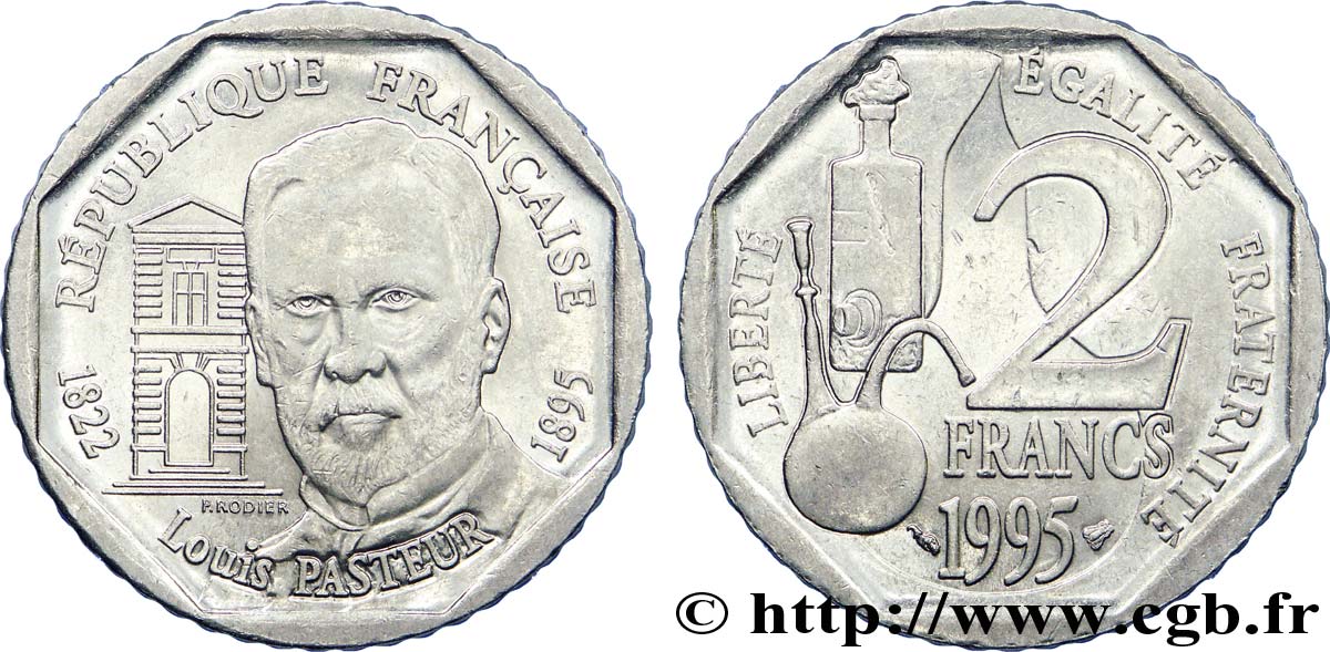 2 francs Louis Pasteur 1995  F.274/2 EBC 