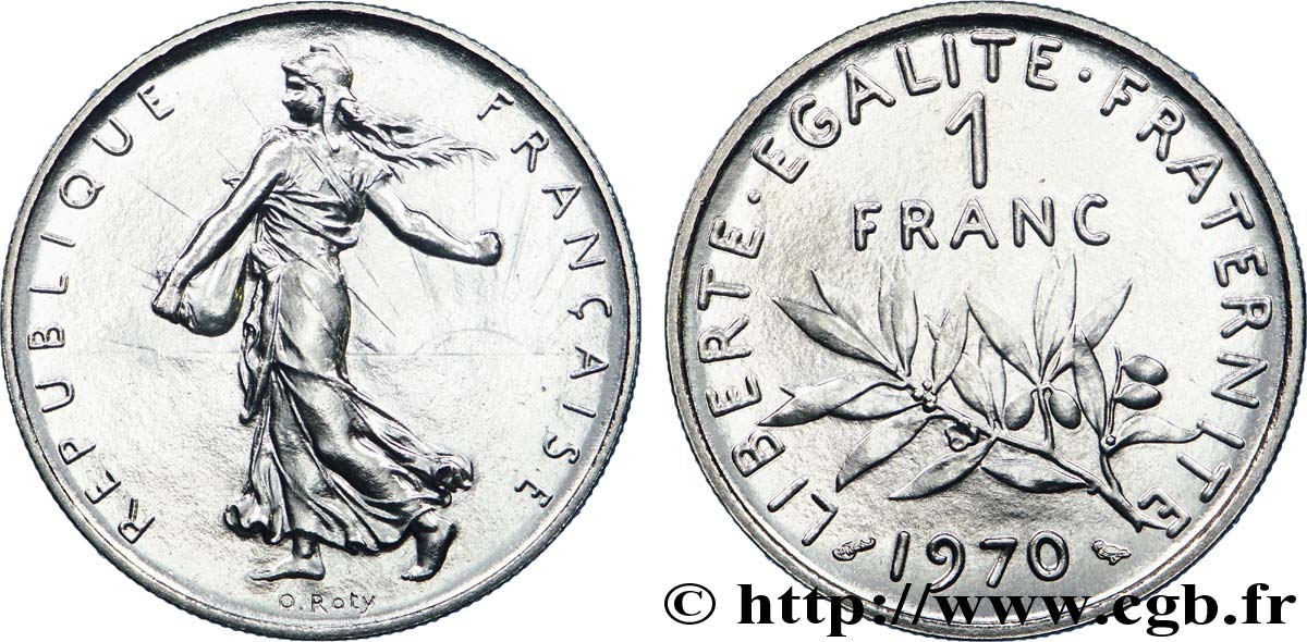 1 franc Semeuse, nickel 1970 Paris F.226/15 MS 