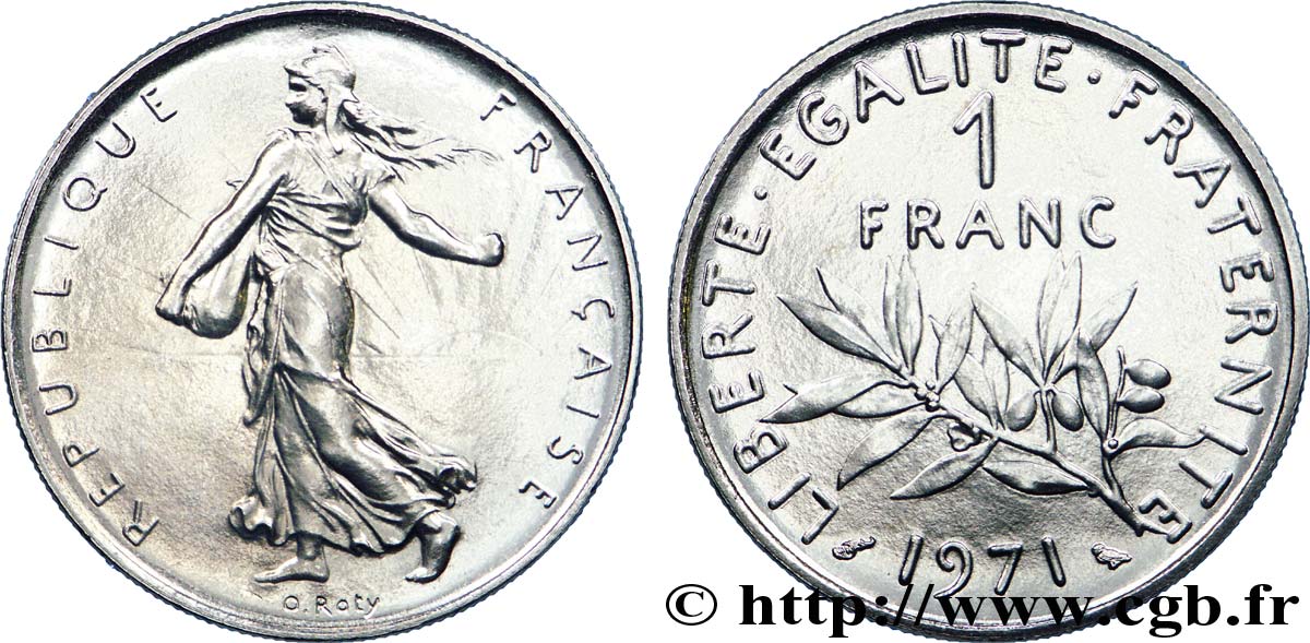 1 franc Semeuse, nickel 1971 Paris F.226/16 FDC 