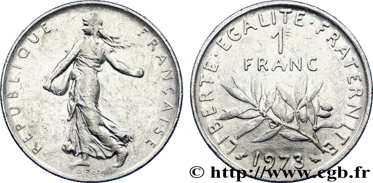 1 franc Semeuse, nickel 1973 Pessac F.226/18 BB 