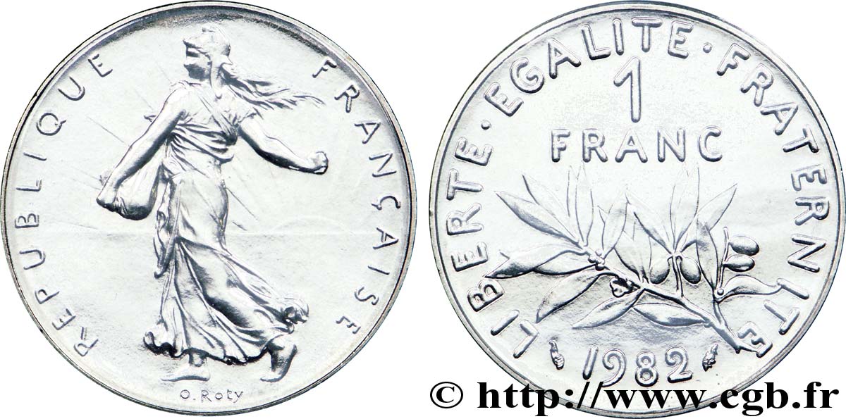 1 franc Semeuse, nickel 1982 Pessac F.226/27 ST 