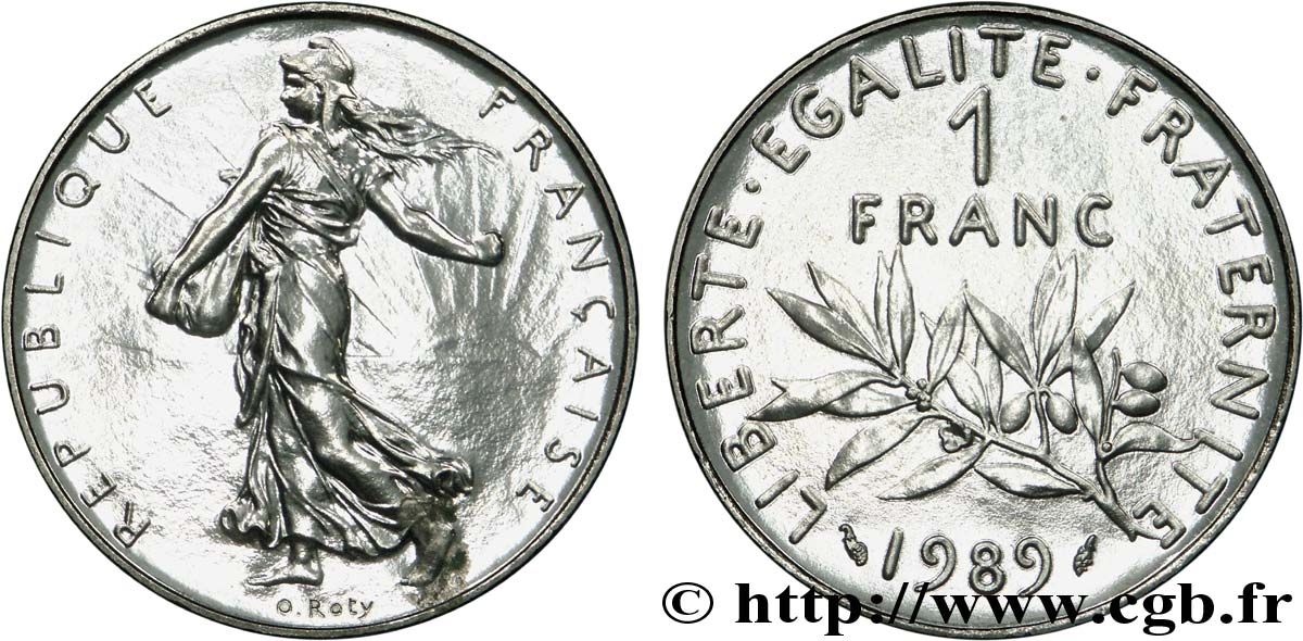 1 franc Semeuse, nickel 1989 Pessac F.226/34 SPL 