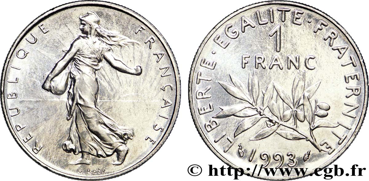 1 franc Semeuse, nickel 1993 Pessac F.226/40 MS 