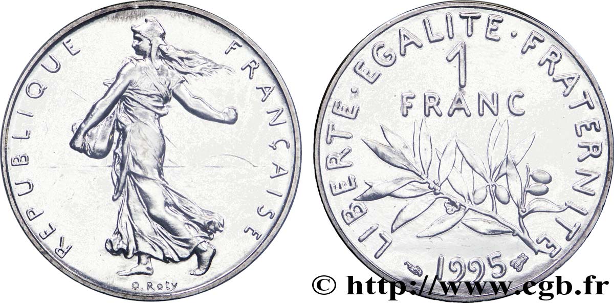 1 franc Semeuse, nickel, BU (Brillant Universel) 1995 Pessac F.226/43 FDC 