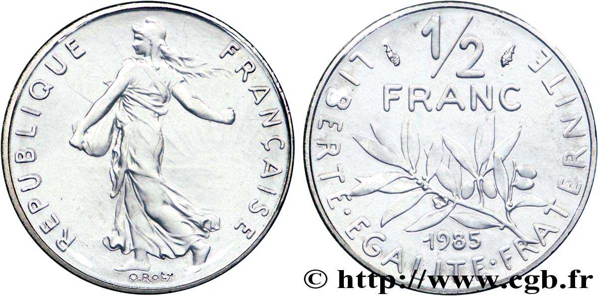 1/2 franc Semeuse 1985 Pessac F.198/24 MS 