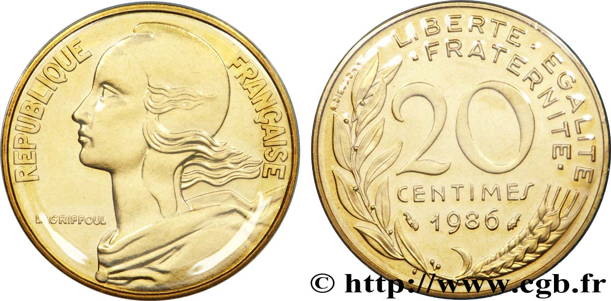 20 centimes Marianne 1986 Pessac F.156/26 ST 