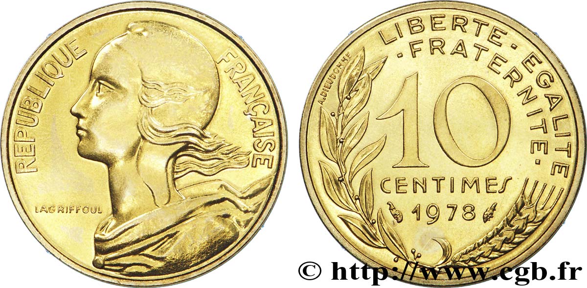 10 centimes Marianne 1978 Pessac F.144/18 MS 