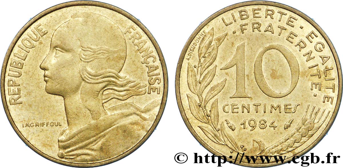 10 centimes Marianne 1984 Pessac F.144/24 XF 